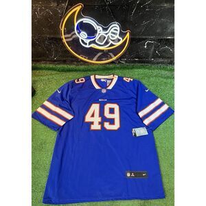 NWT Nike Buffalo Bills Tremaine‎ Edmunds #49 Mens Jersey Blue Size 3XL XXL
